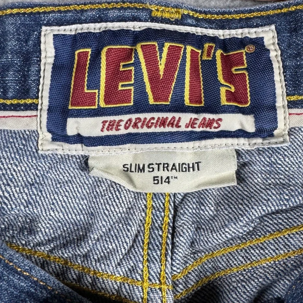 Levis 514 Slim Straight Jeans Mens 36x34 Blue Denim Medium Wash 100% Cotton